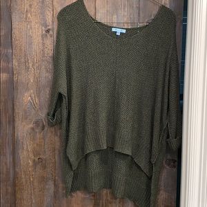 Olive Green Tunic Sweater